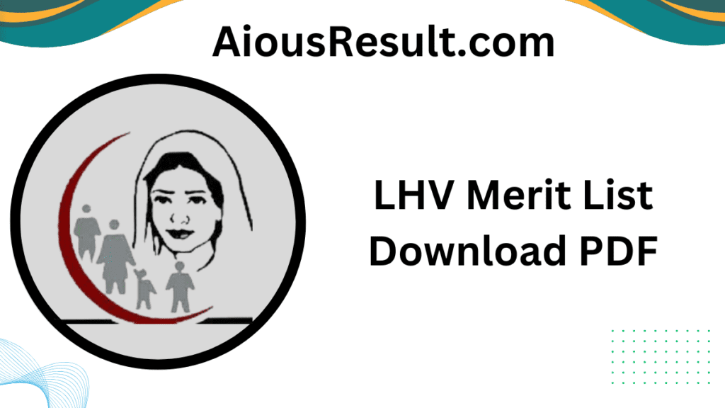 LHV Merit List Download PDF
