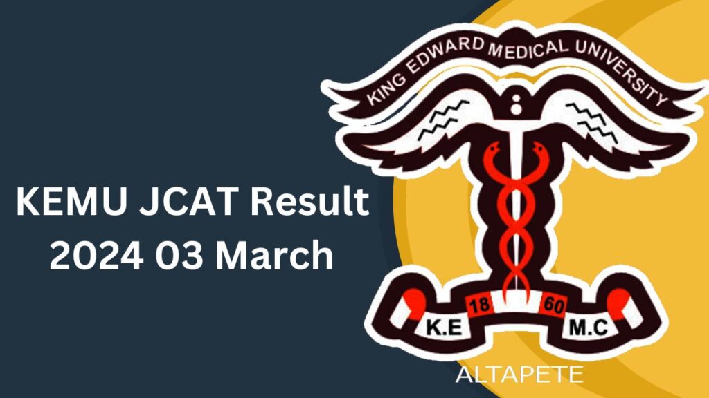 KEMU JCAT Result 2024 03 March Test Answer Key Link Out