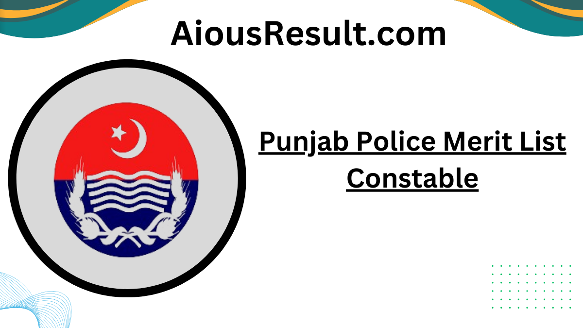 Punjab Police Constable Result 2023 - [1746 Posts]