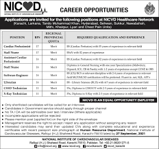 NICVD jobs advertisement