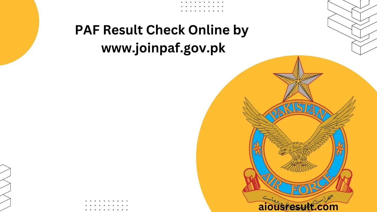 PAF Result 2024 Check Online by www.joinpaf.gov.pk